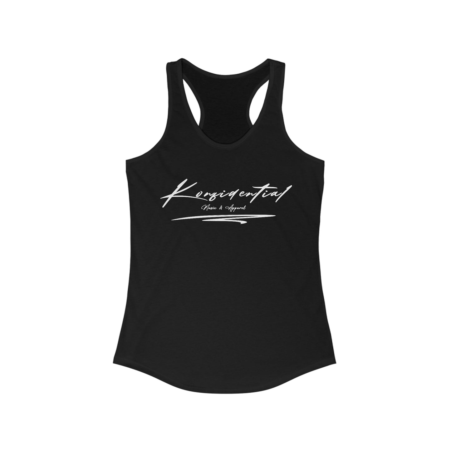 Konfidential Women's Script Racerback Tank