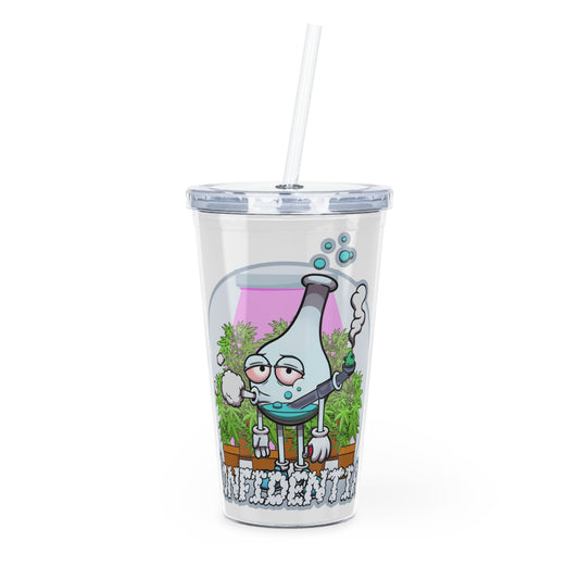 Konfidential Smokers Only Plastic Tumbler with Straw