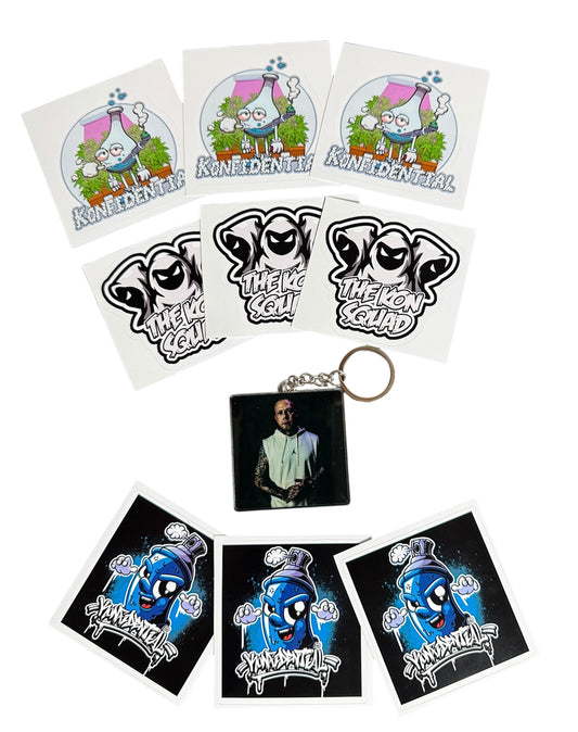 Konfidential - Keychain/Sticker Bundle Pack