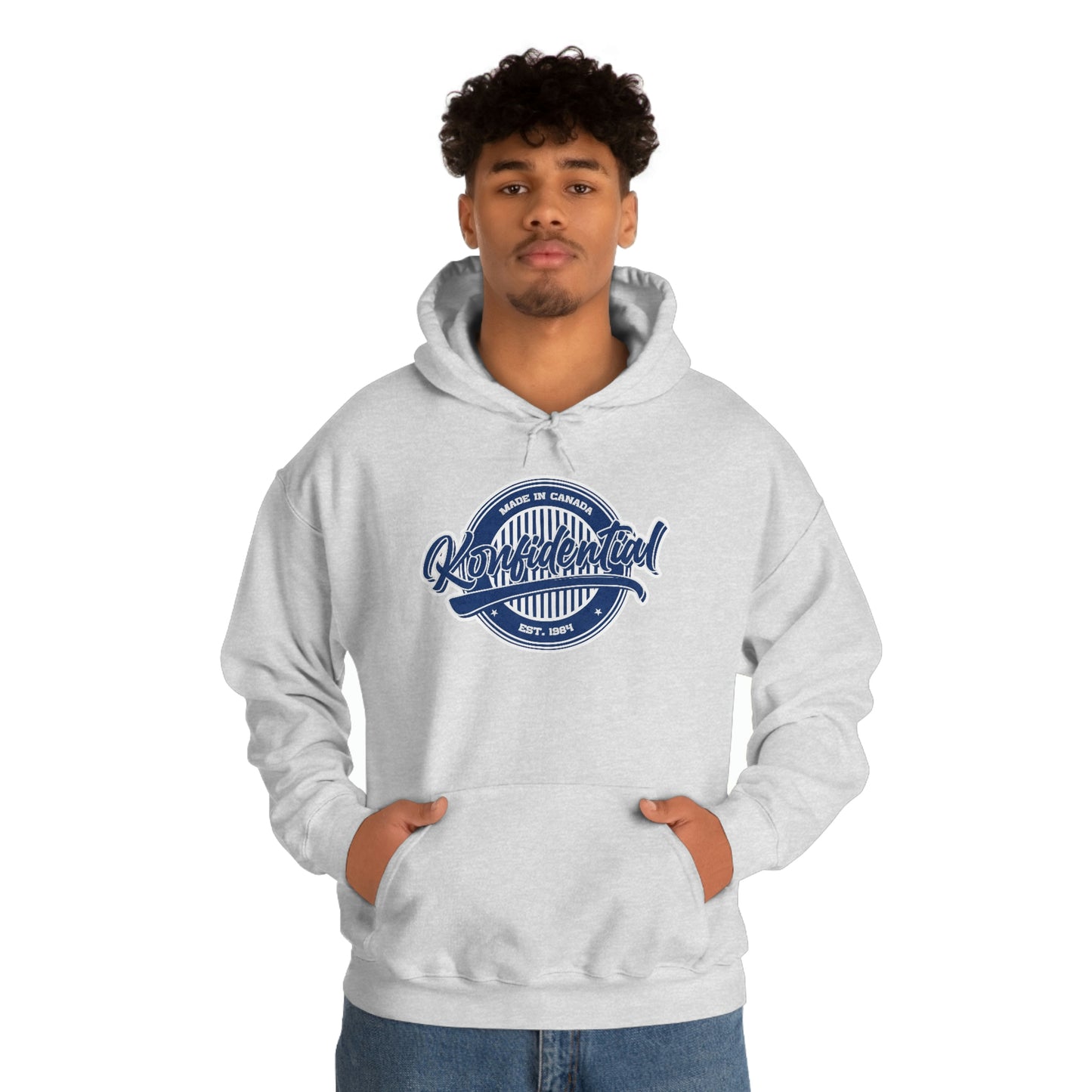 Konfidential Vintage Blue Pullover Hoodie