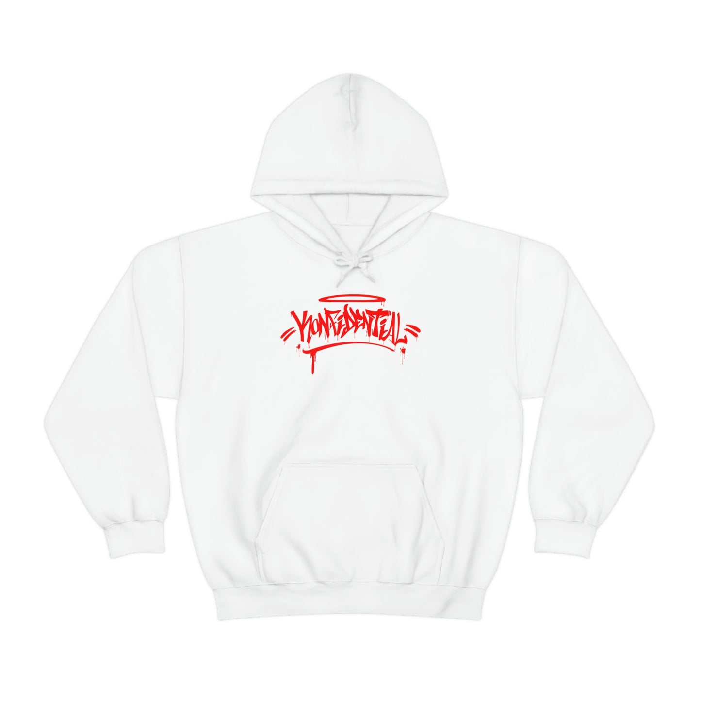 Konfidential Red Spray Tag Pullover