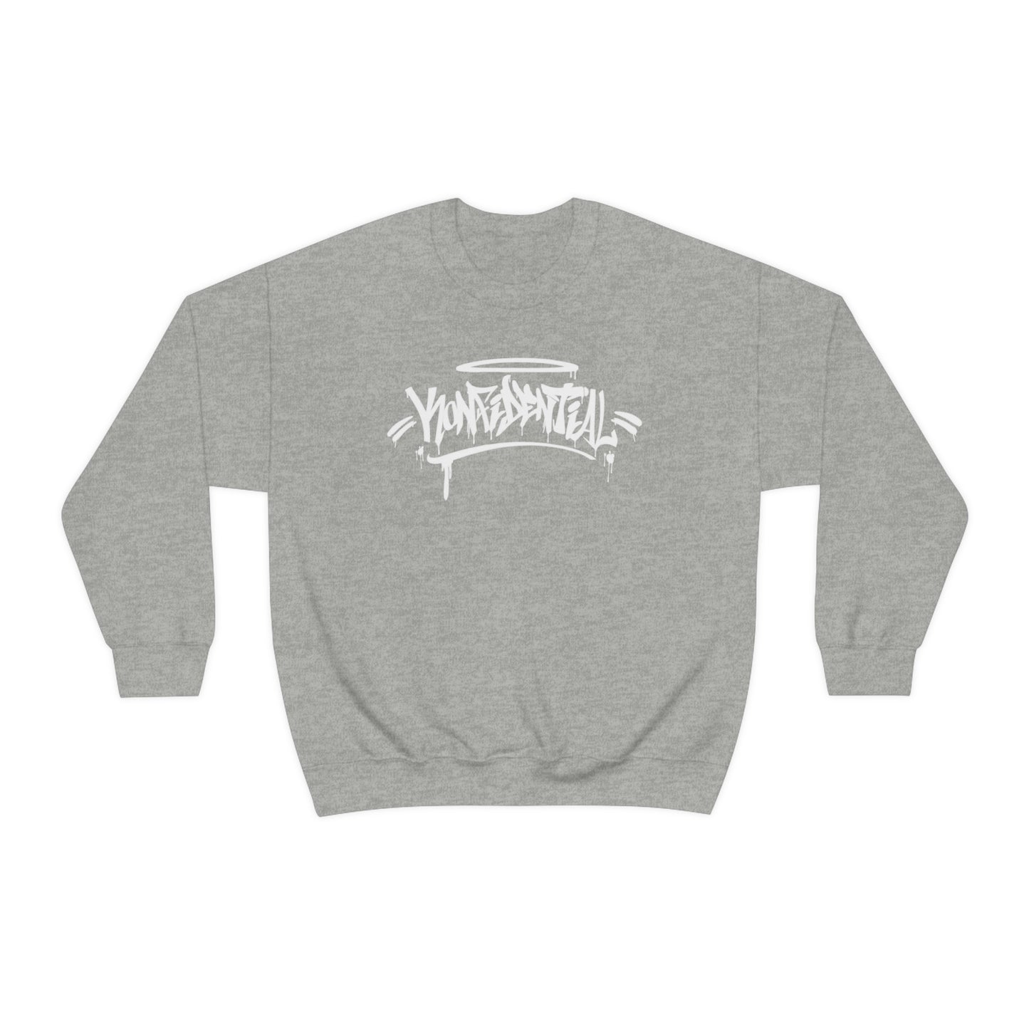 Konfidential Spray Tag Crewneck Sweatshirt