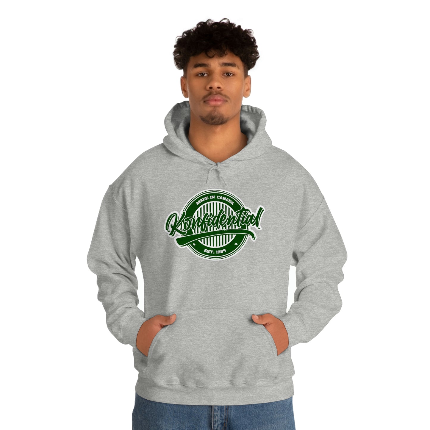 Konfidential Vintage Green Pullover Hoodie