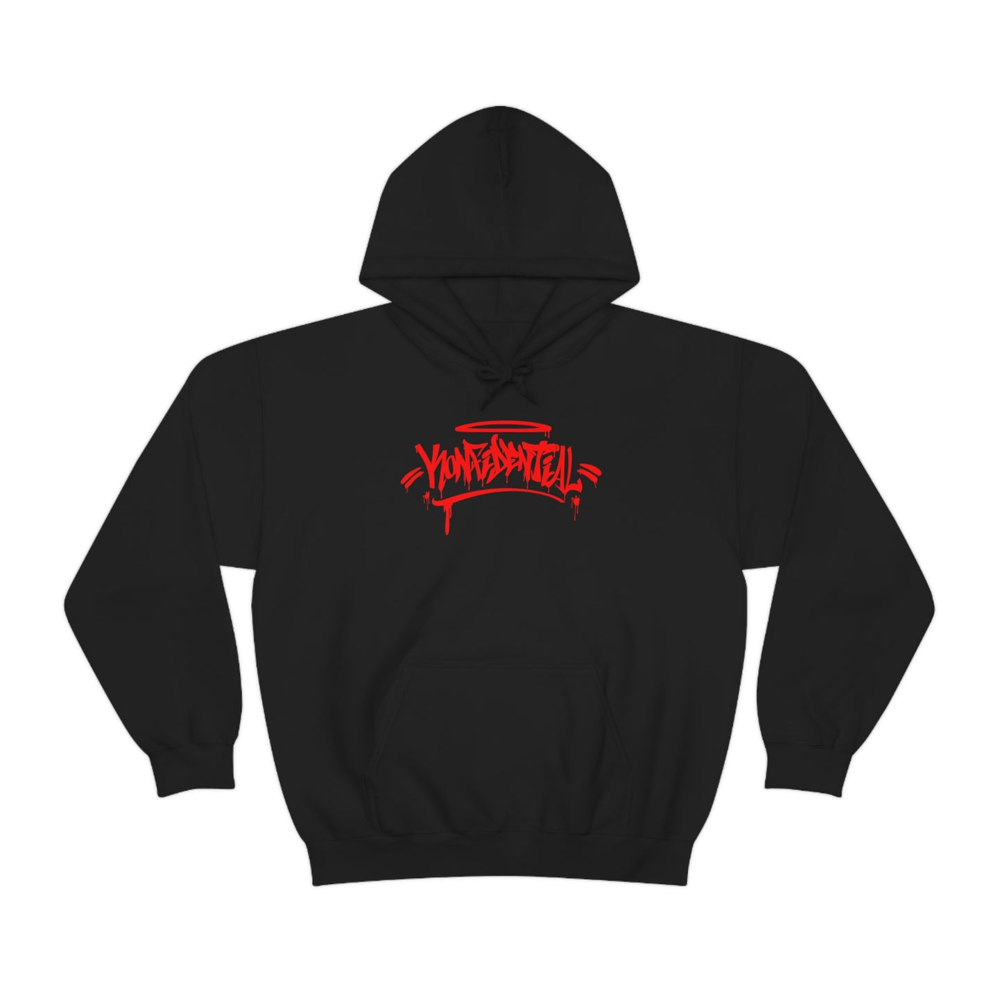 Konfidential Red Spray Tag Pullover