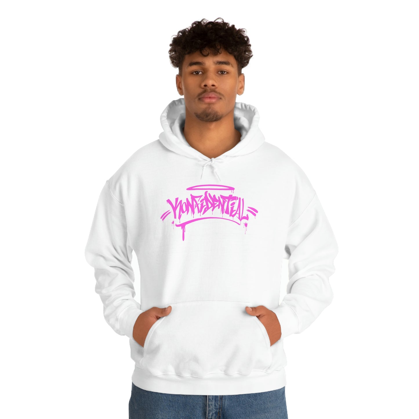 Konfidential Pink Spray Tag Pullover