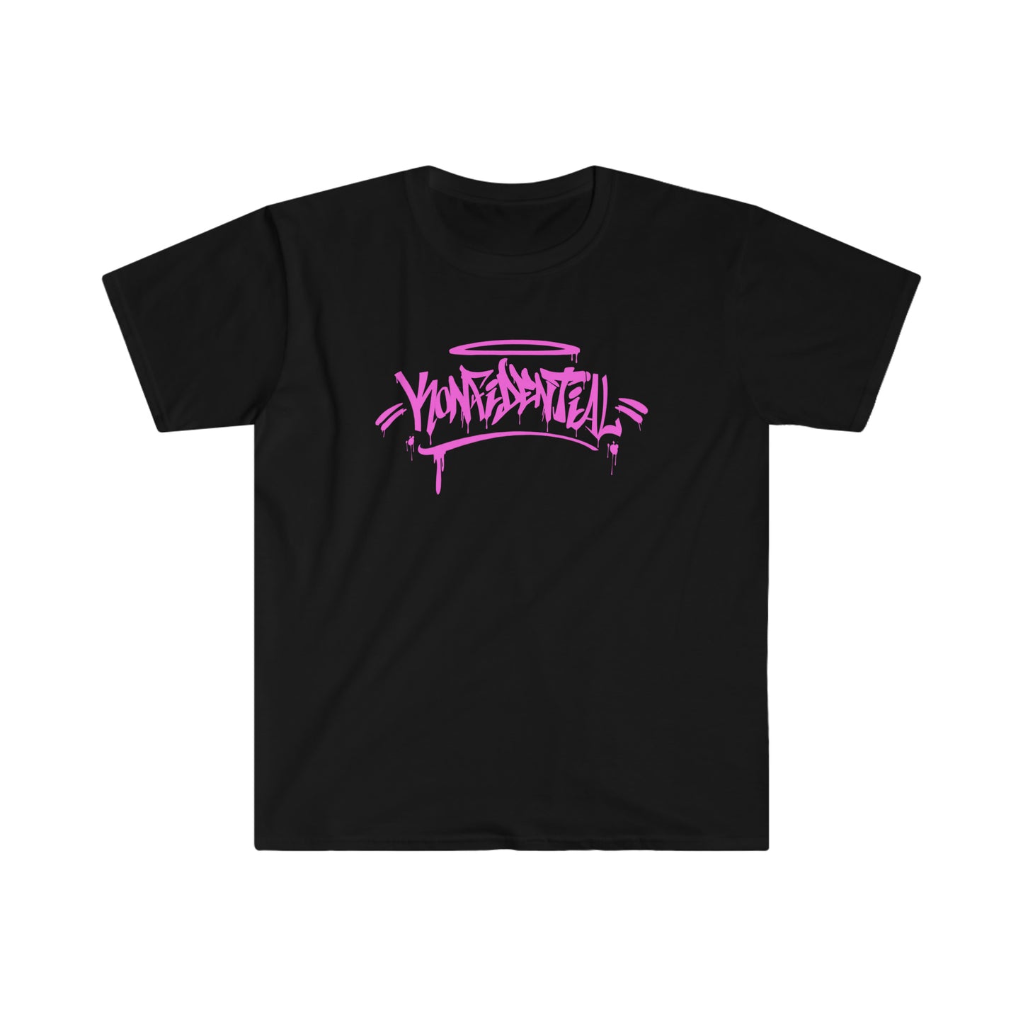 Konfidential Pink Spray Tag Tee