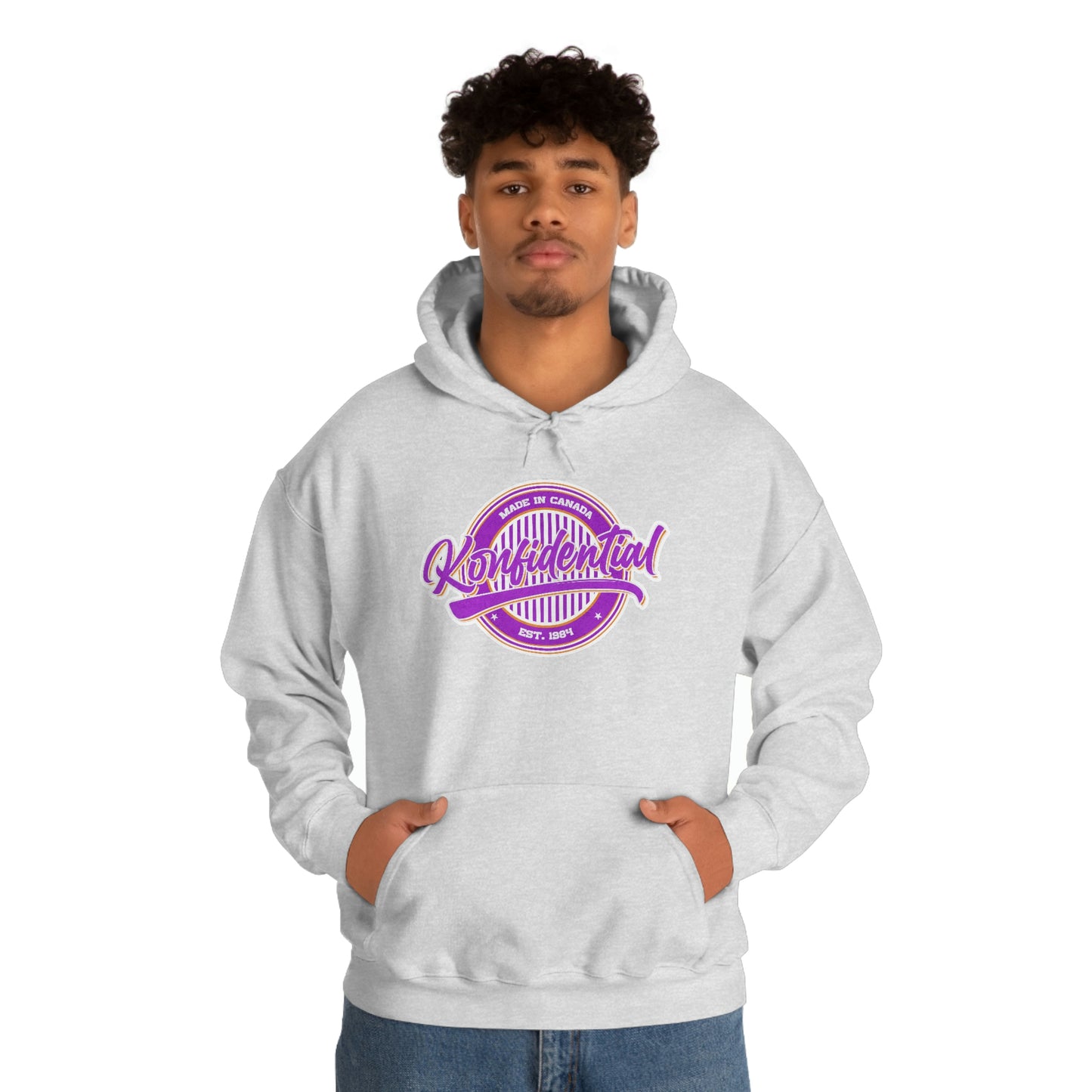 Konfidential Vintage Purple Pullover Hoodie