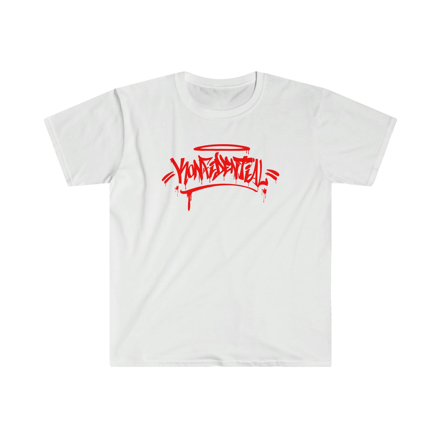 Konfidential Red Spray Tag Tee