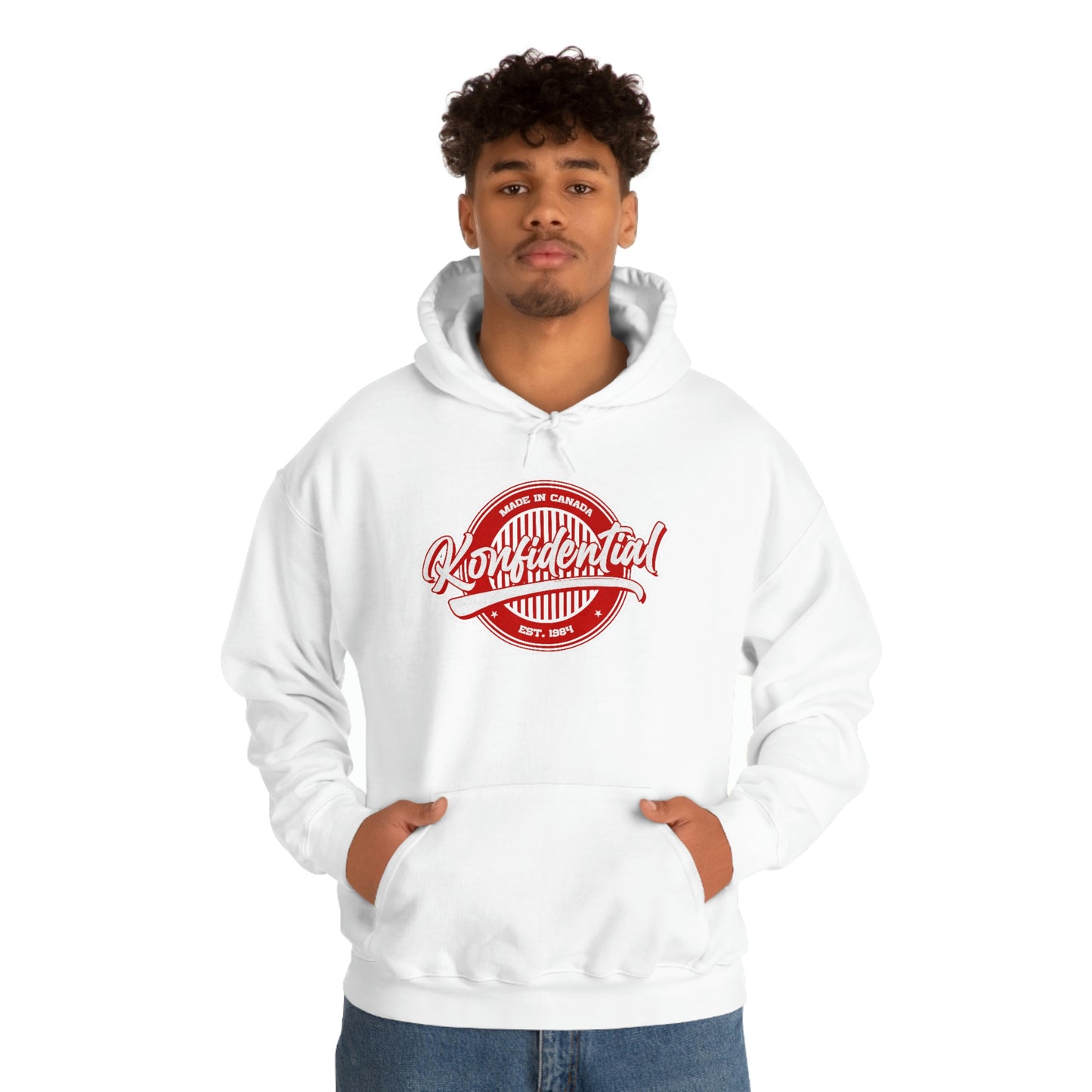 Konfidential Vintage Red Pullover Hoodie