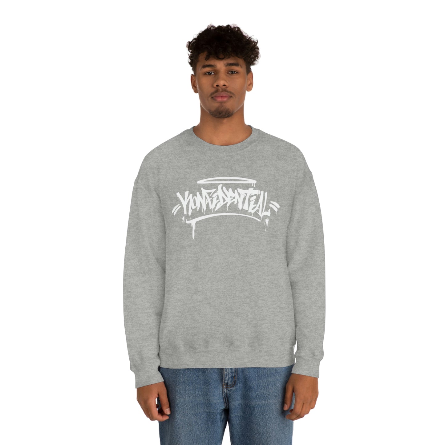 Konfidential Spray Tag Crewneck Sweatshirt