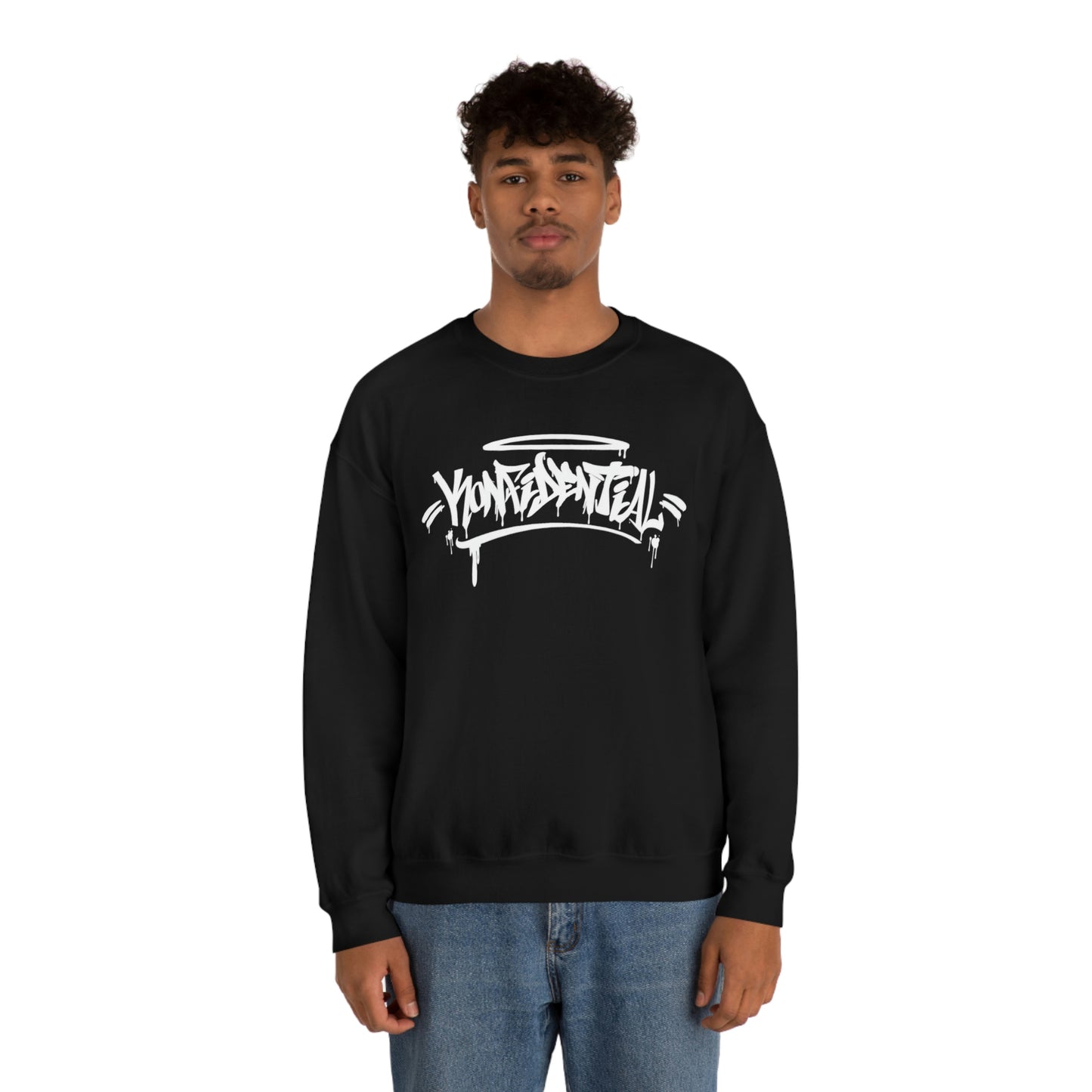 Konfidential Spray Tag Crewneck Sweatshirt