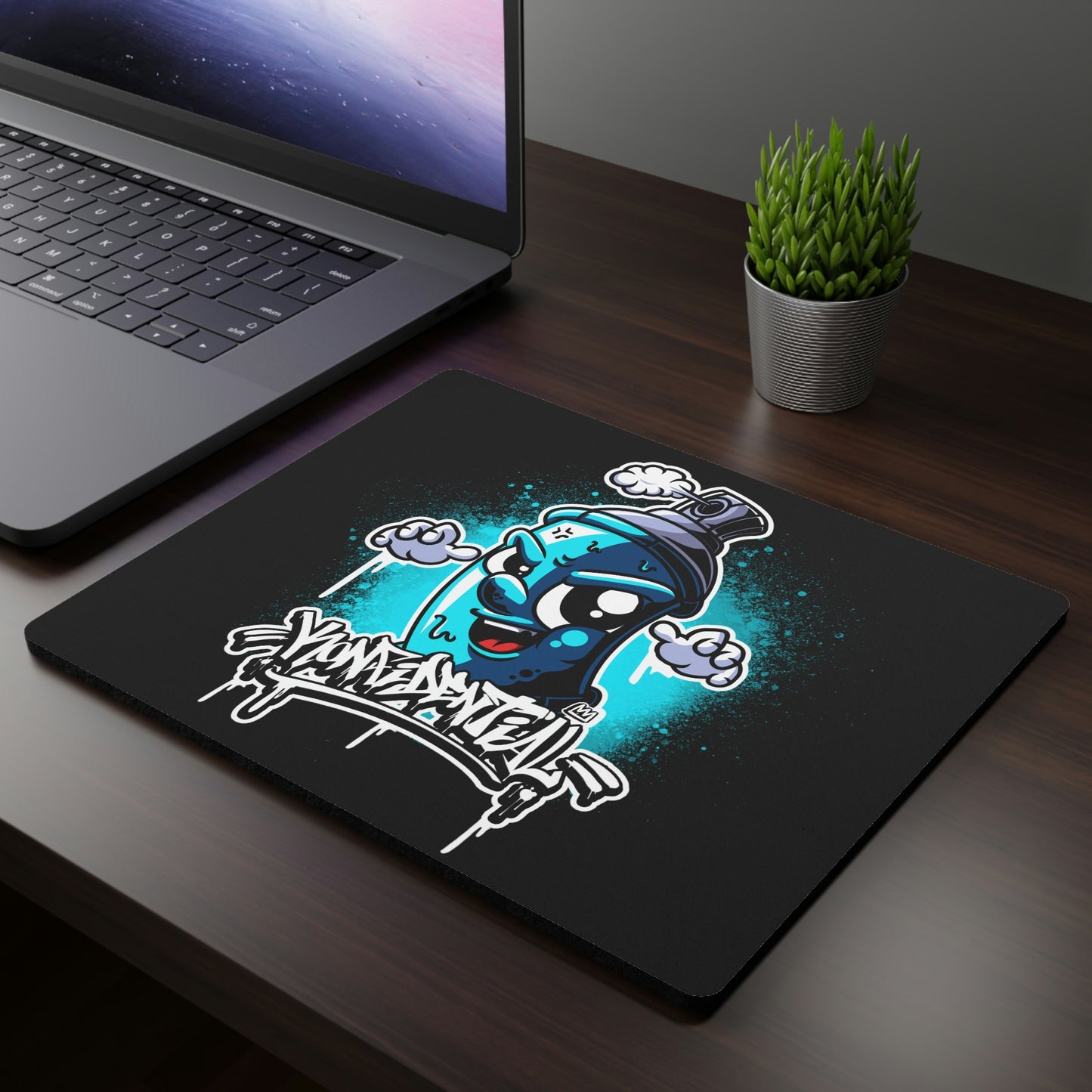 Konfidential Spray Paint Mouse Pad