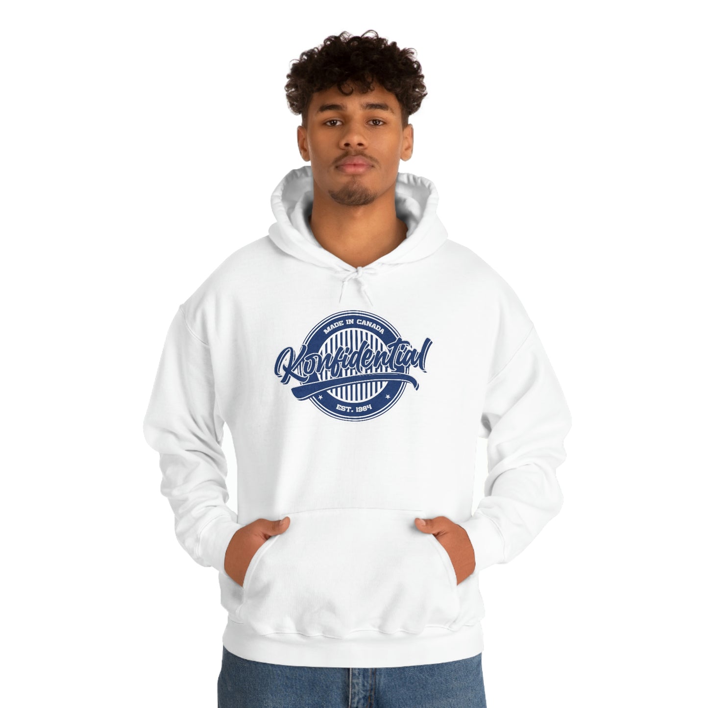 Konfidential Vintage Blue Pullover Hoodie