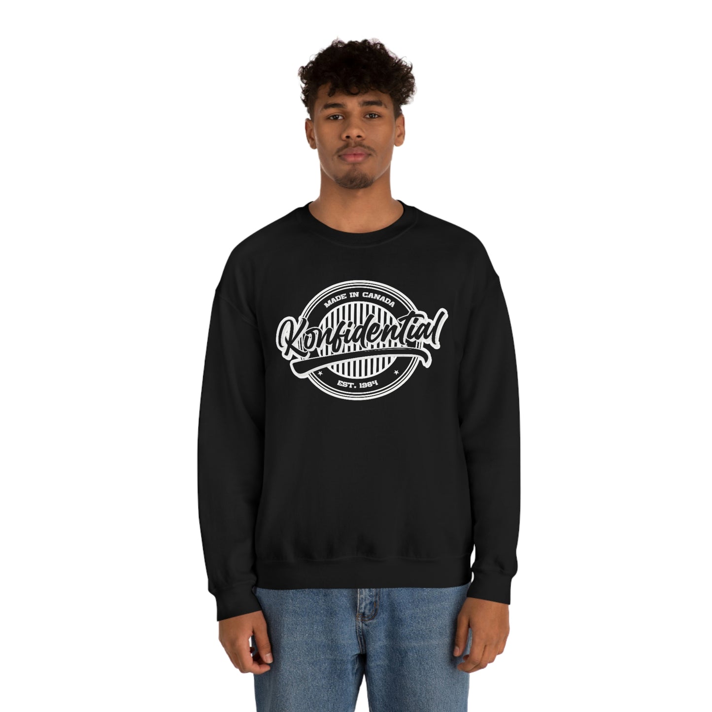 Konfidential Vintage Black Crewneck