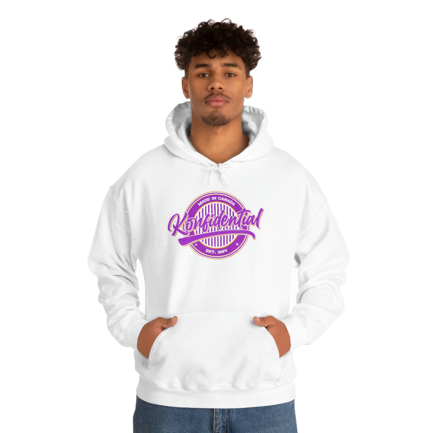 Konfidential Vintage Purple Pullover Hoodie