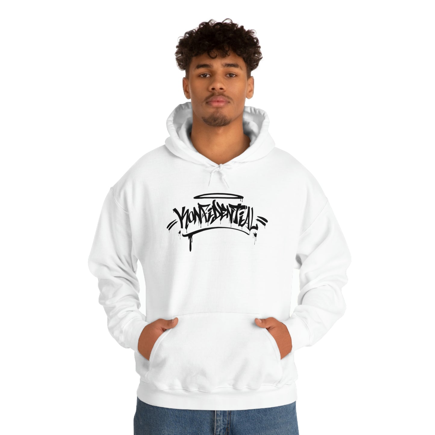 Konfidential Black Spray Tag Pullover