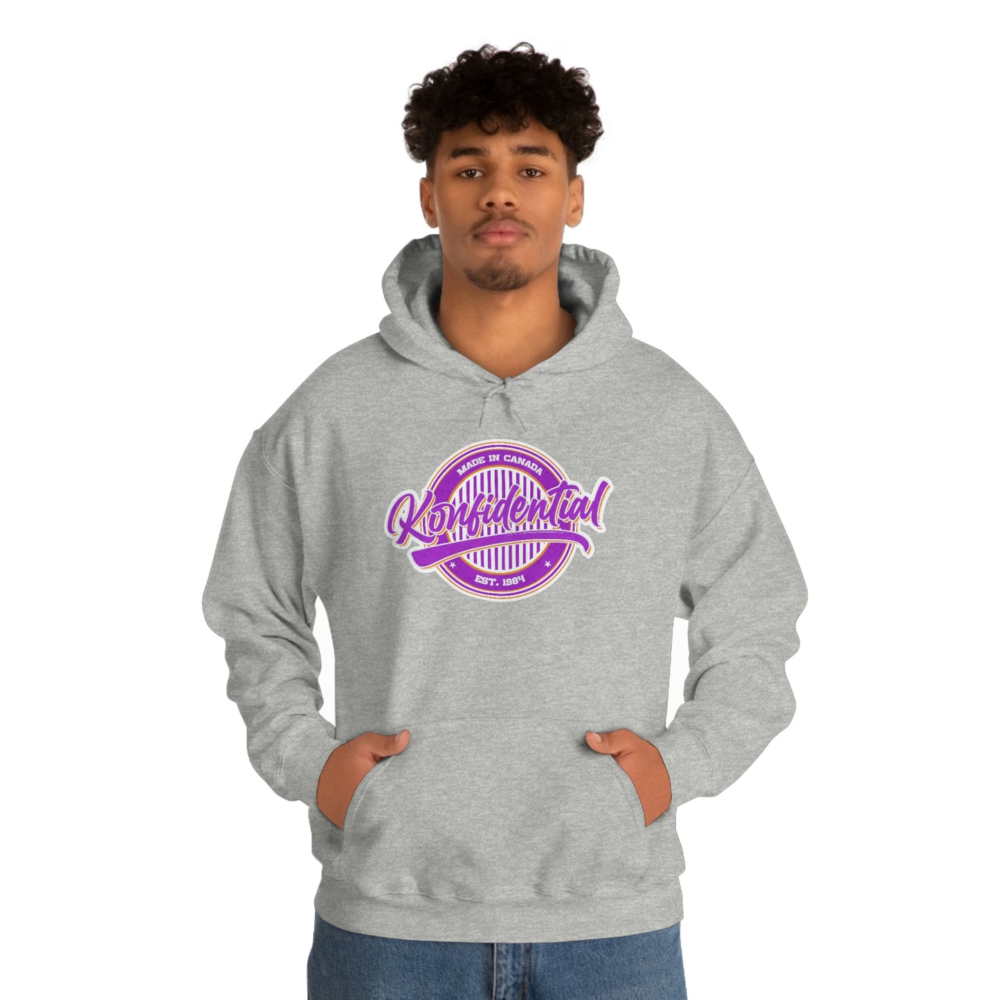 Konfidential Vintage Purple Pullover Hoodie