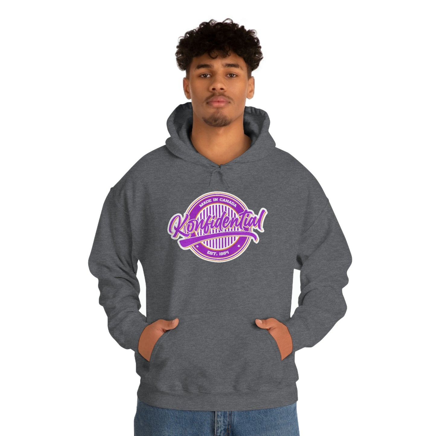 Konfidential Vintage Purple Pullover Hoodie