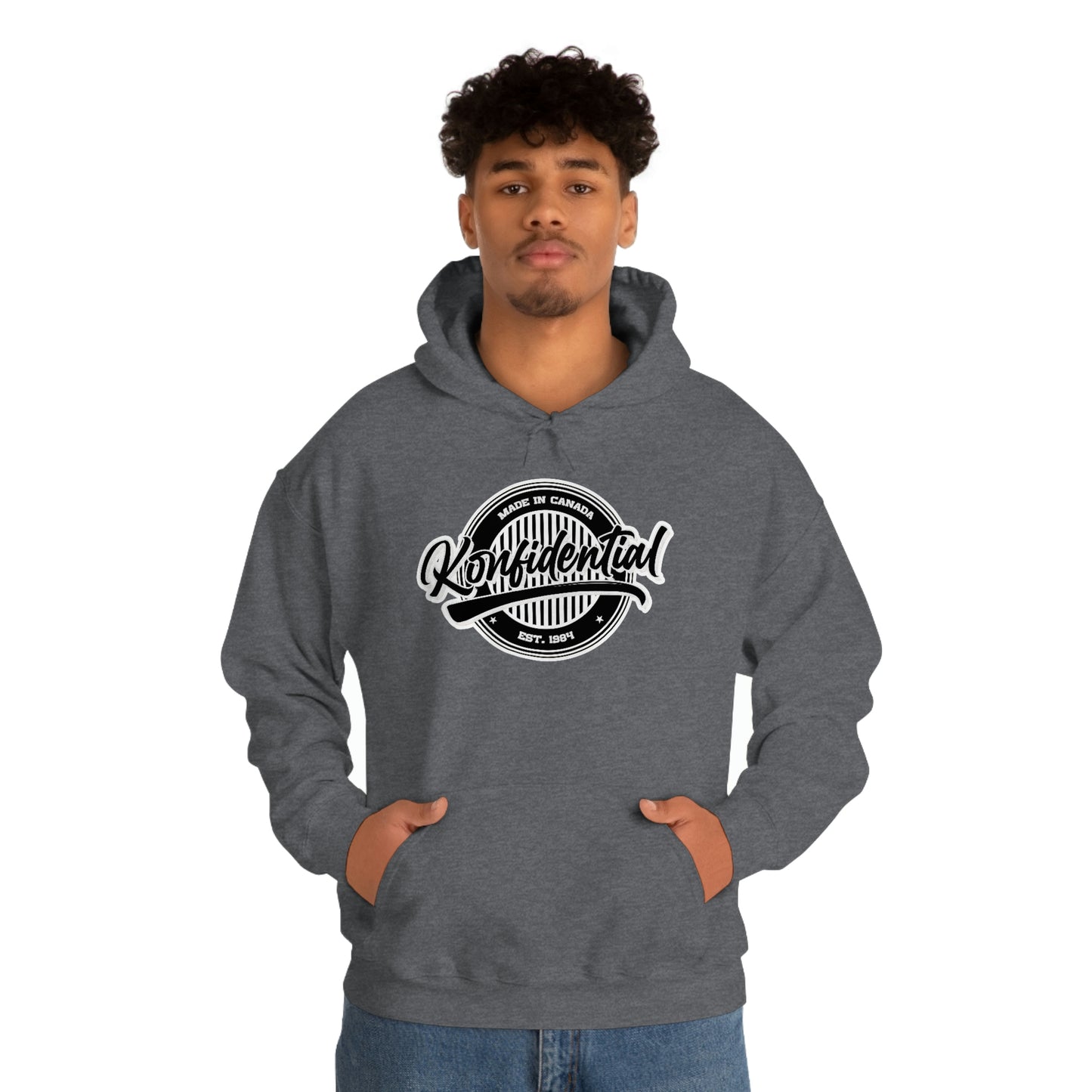 Konfidential Vintage Black Pullover Hoodie