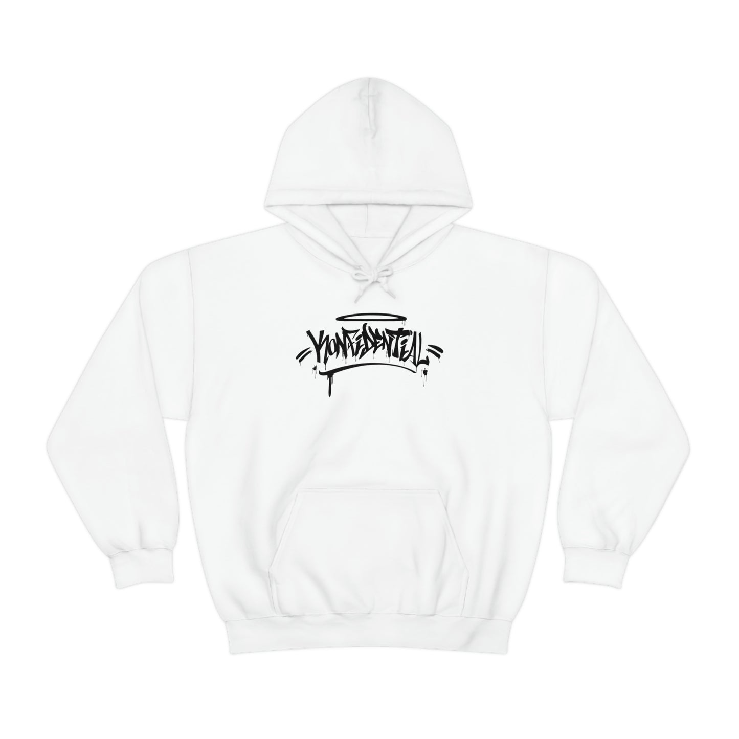 Konfidential Black Spray Tag Pullover