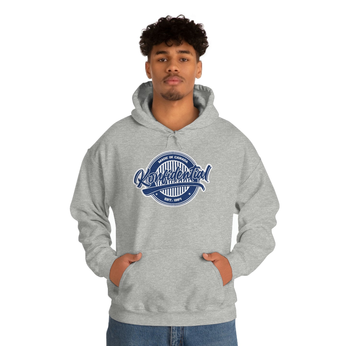 Konfidential Vintage Blue Pullover Hoodie