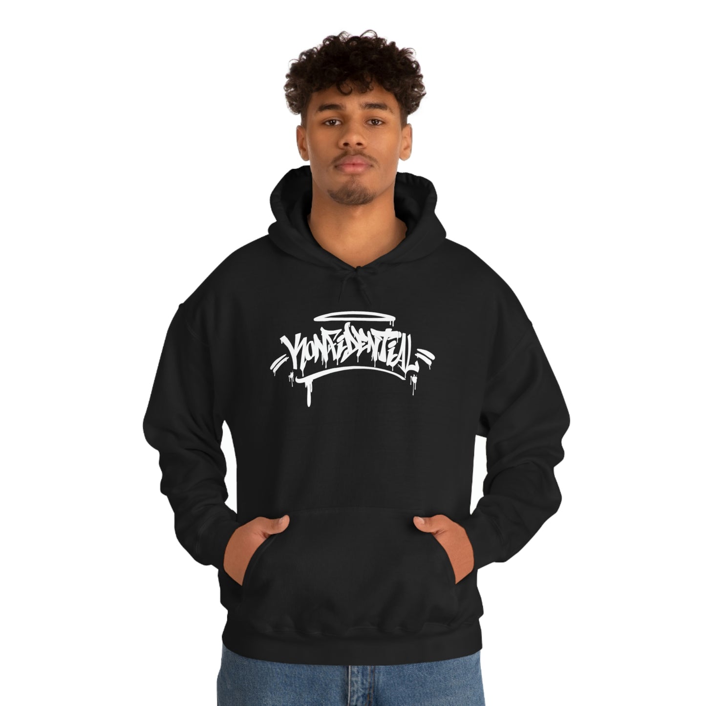 Konfidential Spray Tag Pullover Hoodie