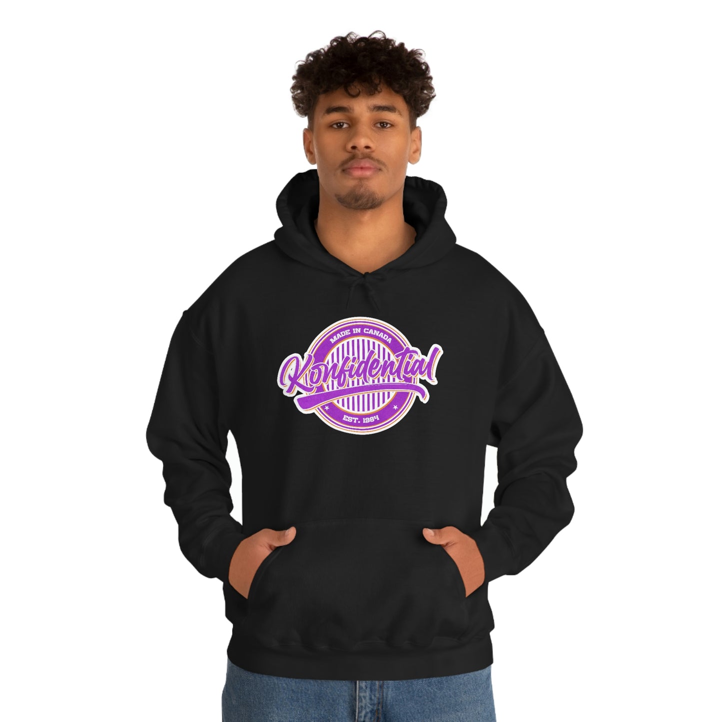 Konfidential Vintage Purple Pullover Hoodie