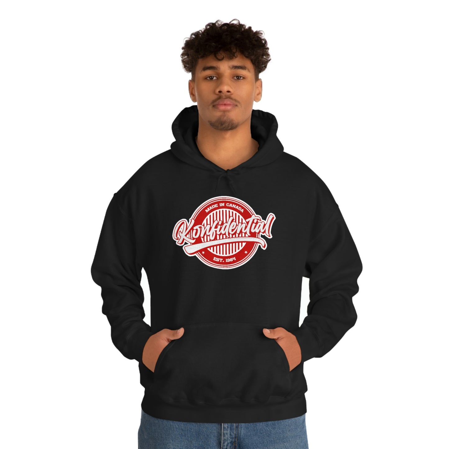 Konfidential Vintage Red Pullover Hoodie