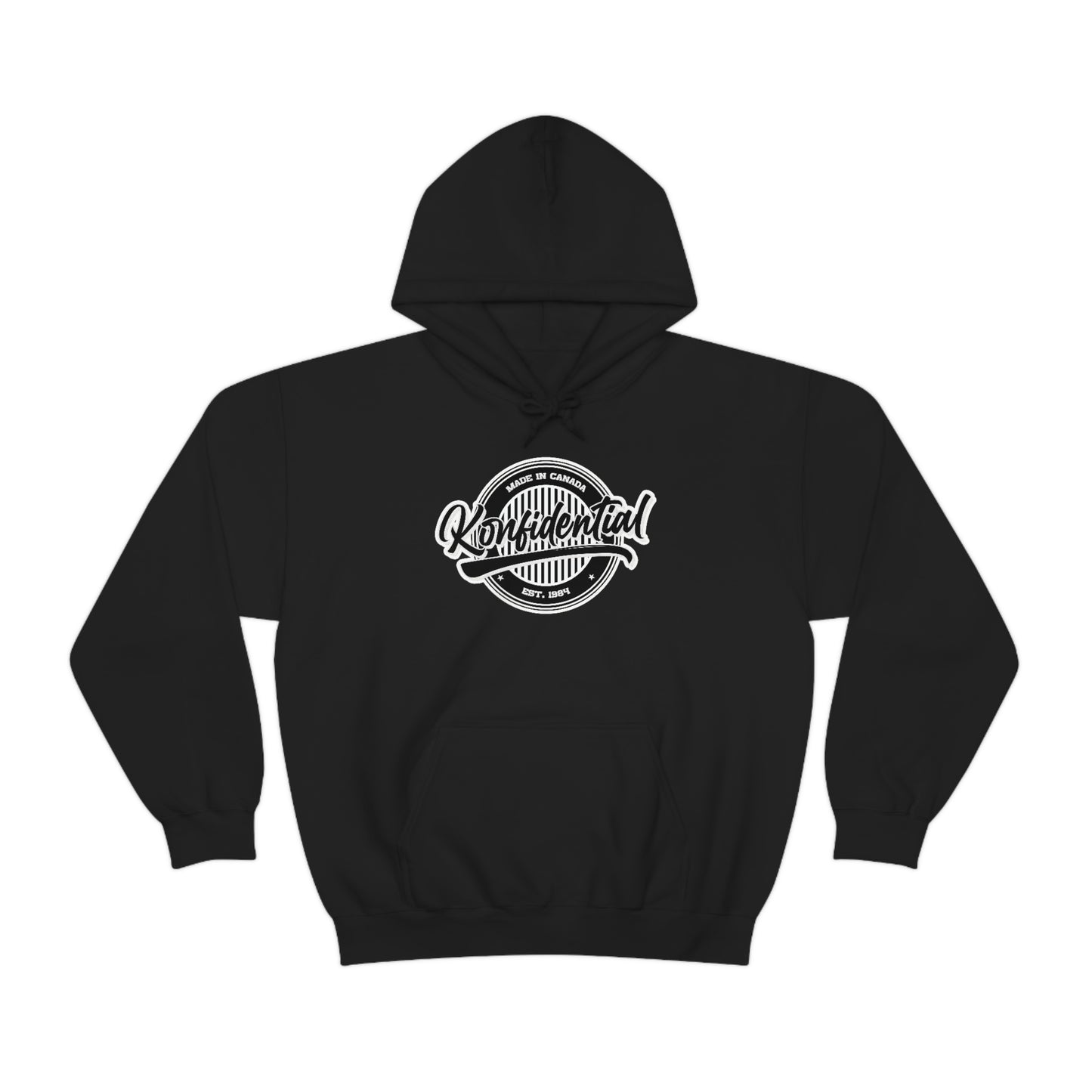 Konfidential Vintage Black Pullover Hoodie