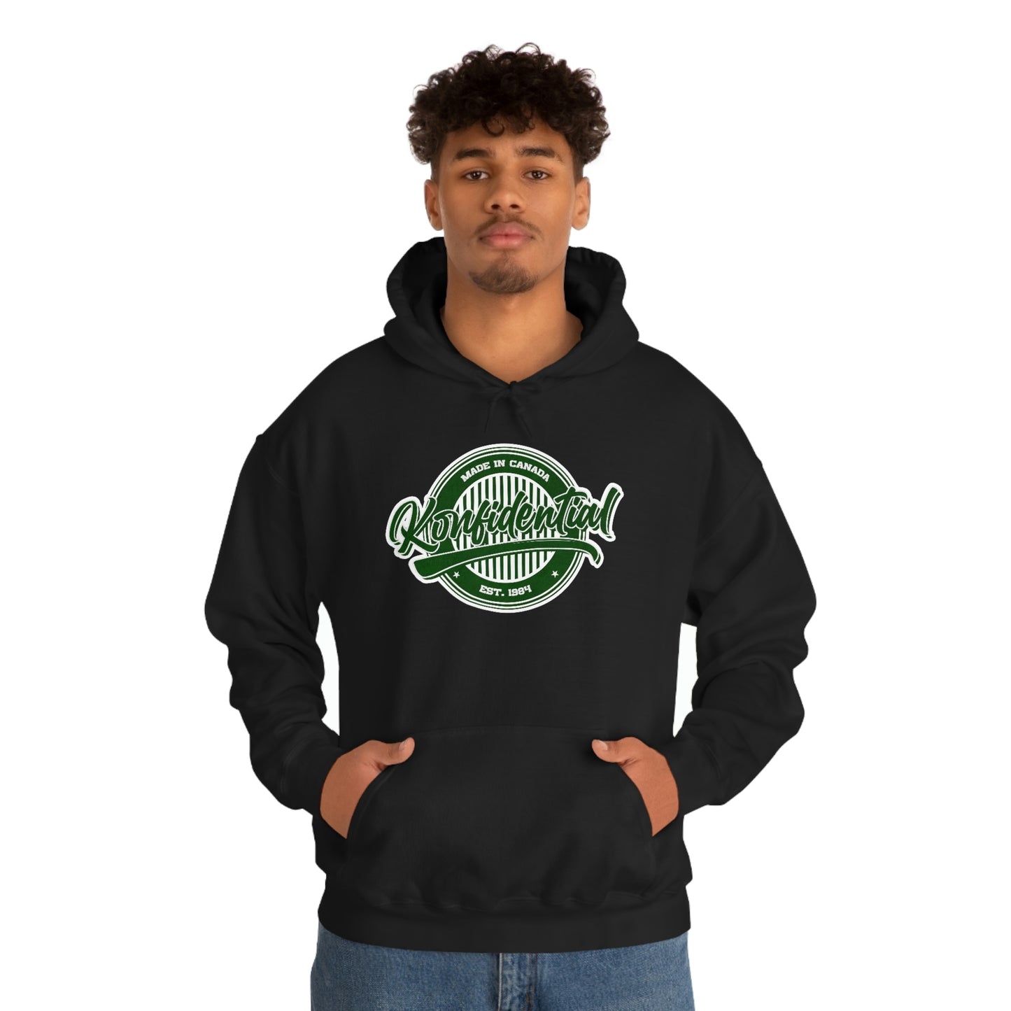 Konfidential Vintage Green Pullover Hoodie