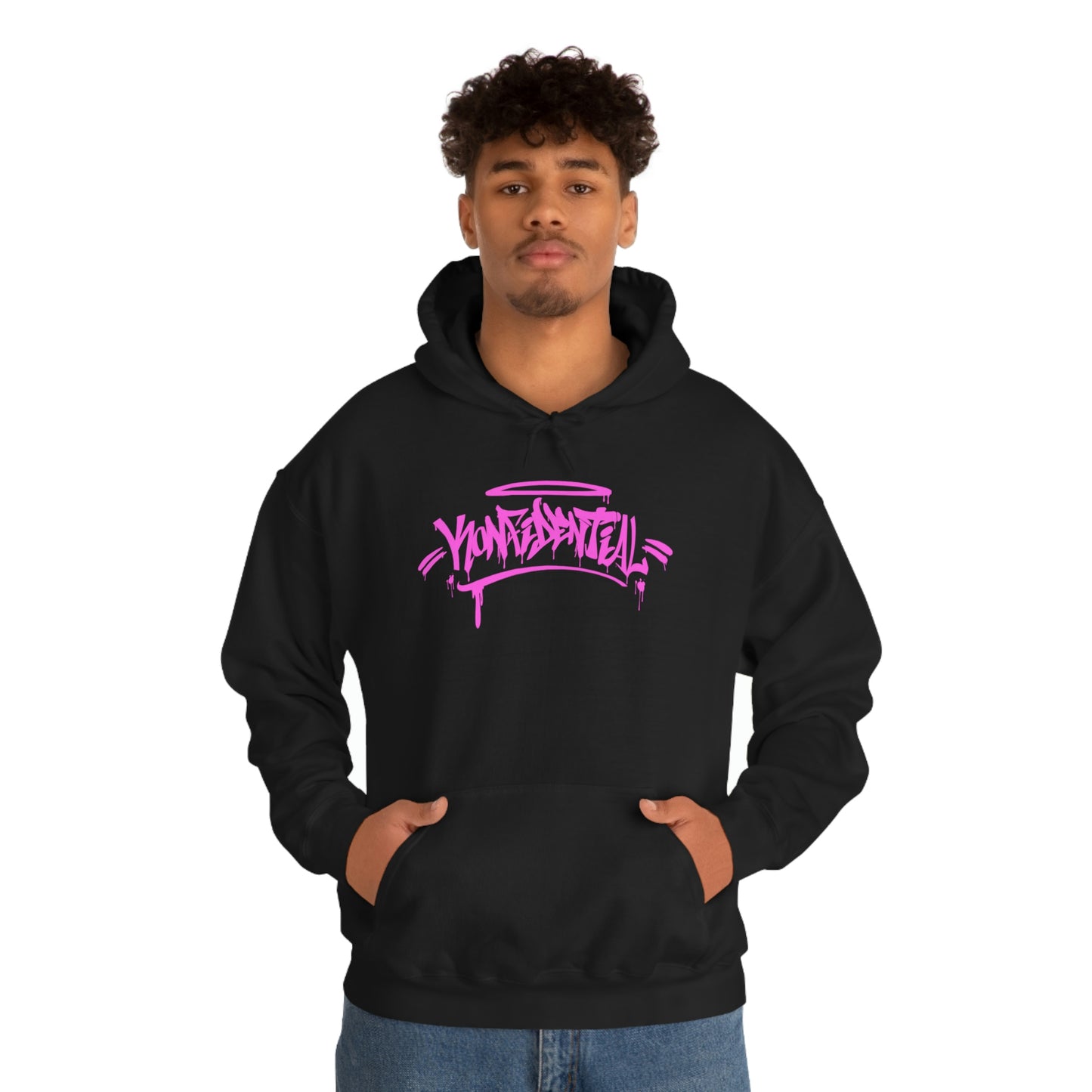 Konfidential Pink Spray Tag Pullover